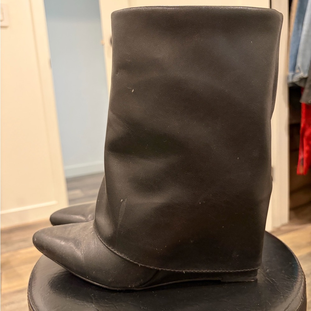 Target Black Leather Ankle Boots